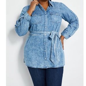 Belted Denim Tunic!